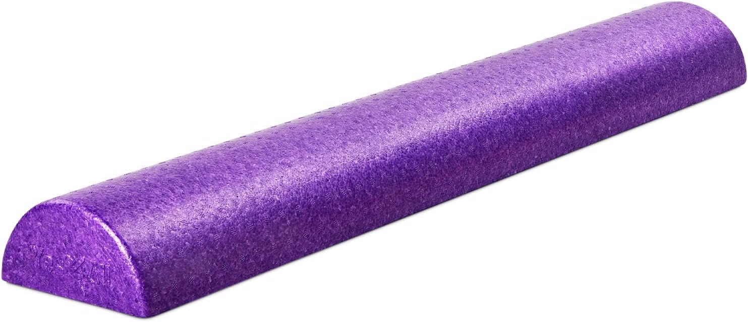 Yes4All High-Density EPP Half Round Back Roller Foam, Exercise Foam Roller for Yoga, Pilates & Stretching – 12, 18, 24, 36 inch