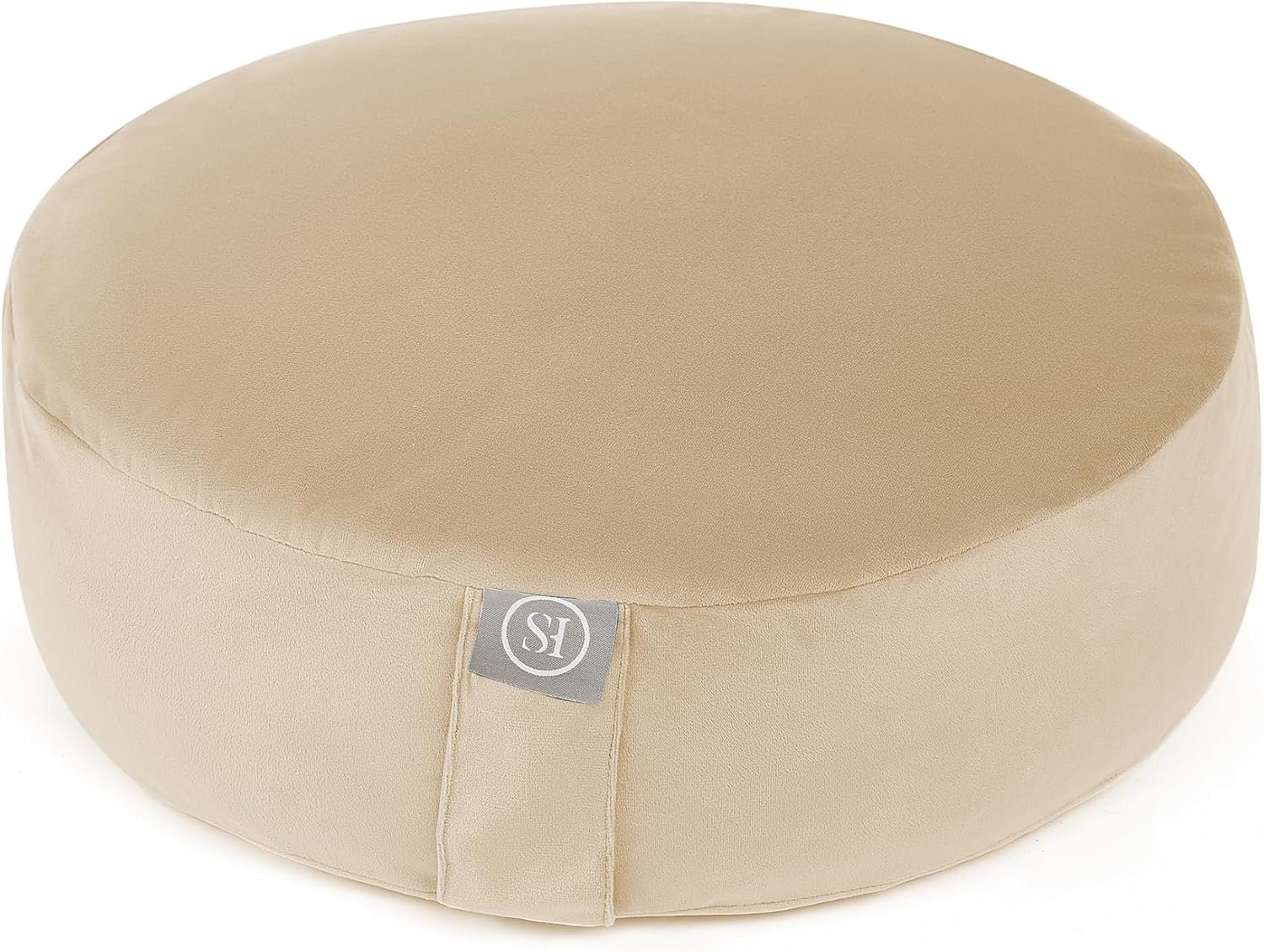 Meditation Cushion Bolster Pillow for Restorative Yoga – Supportive Cushion for Meditation, Pilates, and Relaxation – Filled with Buckwheat Hulls – Removable Cover
