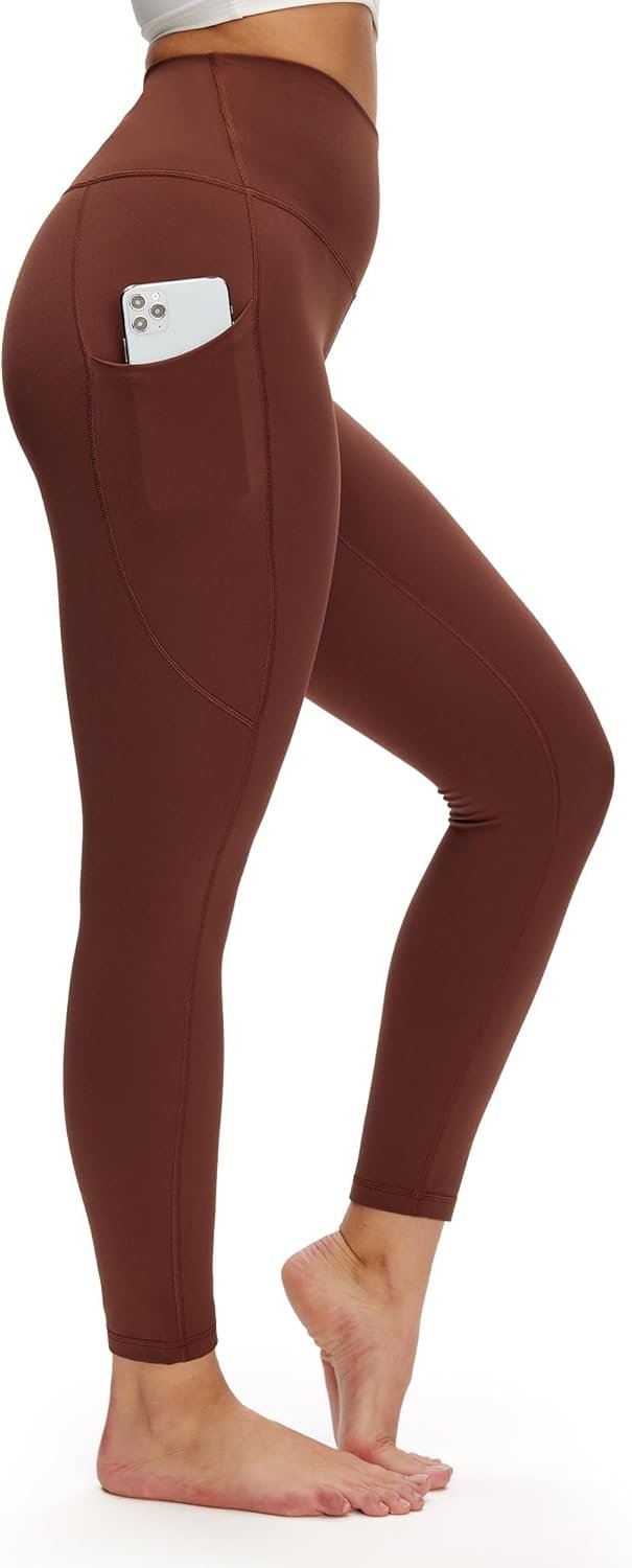 NANJI High Waisted Leggings with Pockets for Women – Buttery Soft, Stretch Yoga Pants, Squat Proof Casual Workout Leggings