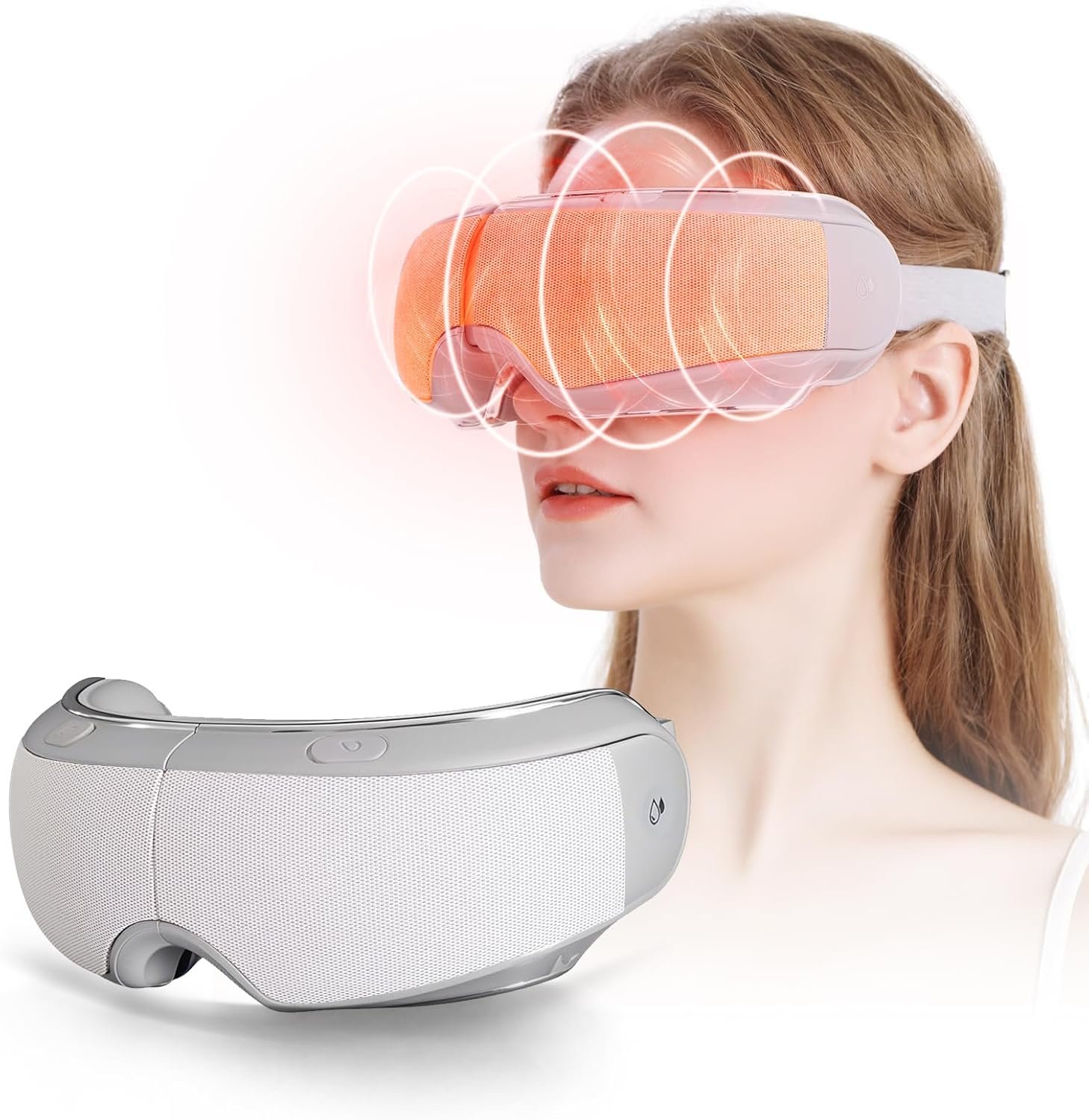 MANLAISHI Eye Massager Spray Acupressure Kneading Heat Improve Eye Fatigue Relax Muscles Relieve Dry Eyes Ark Circles & Headaches Its Misting Feature Also Provides Refreshing Hydrating for Your Eyes