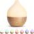 SALKING Essential Oil Diffuser, 100ml Small Aromatherapy Diffuser with Auto Shut-Off Function, Ultrasonic Diffusers for Essential Oils, Cool Mist Humidifier with Warm White Lights, for Office Home