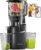 AMZCHEF Juicer Machines, 5.8″ Extra Self-Feeding Cold Press Juicer for Whole Vegetable & Fruit, Juice Extractor Machine with Large Auger & Triple Strainers, Easy to Clean, High Juice Yield, Black