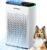 Air Purifiers for Home Large Room Up to 2400 Ft², Powerful HEPA Air Purifier with PM 2.5 Air Quality Display 20dB Sleep Mode, Air Purifiers for Bedroom Office Living Room HAP602 White