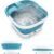 Homedics Smart Space Bubble Mate Collapsible Foot Spa, Heat-Maintaining, Bubble Massage with Pumice Stone and Splash Guard